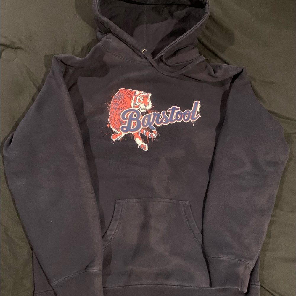 Vibrant Blue and Orange Sweatshirt Hoodie